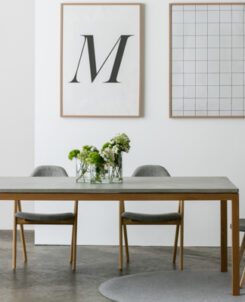 HANDKRAFTED INTERIORS VENICE CONCRETE DINING TABLE