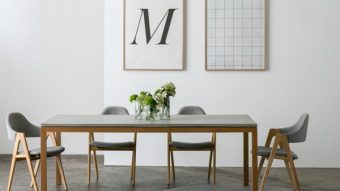 HANDKRAFTED INTERIORS VENICE CONCRETE DINING TABLE