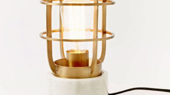 WEST ELM MINI INDUSTRIAL CAGE LAMP