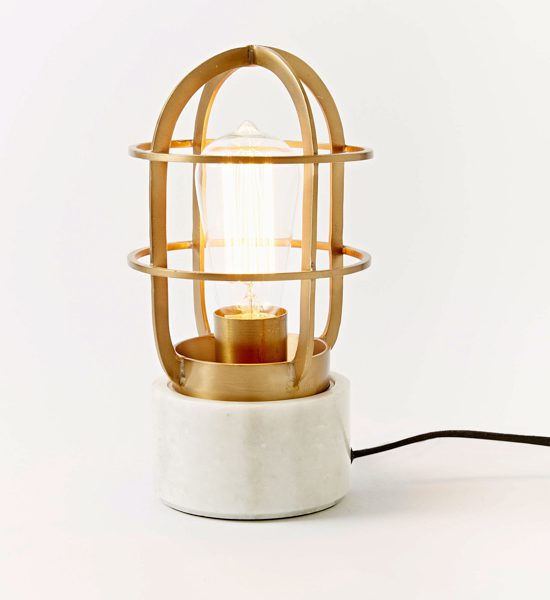 WEST ELM MINI INDUSTRIAL CAGE LAMP