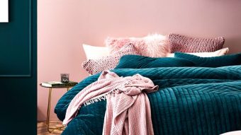 Adairs Jardin Quilted Velvet Bedlinen
