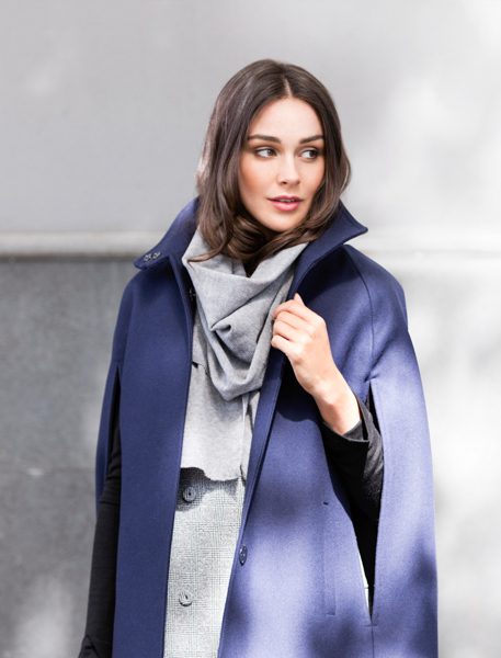 ALLORA CASHMERE SINGLE BREASTED CAPE