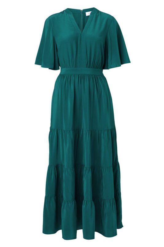 green dress witchery Azlyn Smocked Short Dress main image 1