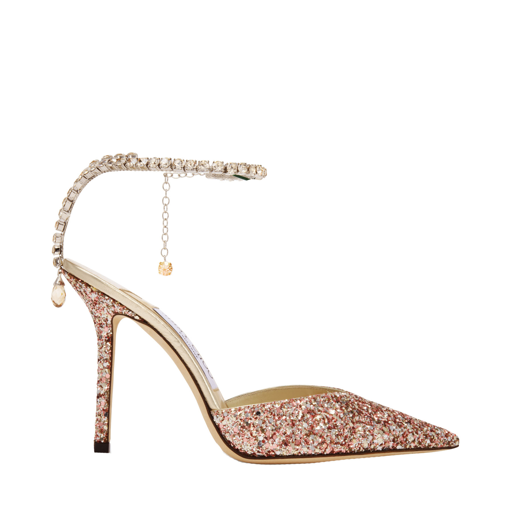 Detail Saeda Crystal Honey Rose Mix Glitter shoe Find Me Jimmy Choo ...